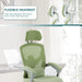 Ergonomic Reclining Mesh Office Chair with Accessories