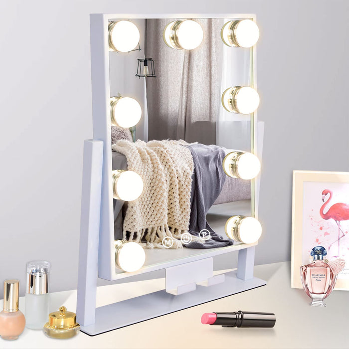 Detachable 10X Magnifying LED Vanity Makeup Mirror