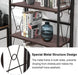 5-Shelf Folding Bookcase for Any Room