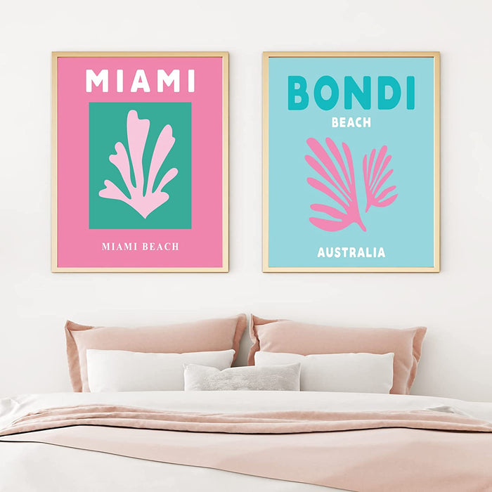 Colorful Preppy Wall Art Prints for Travelers