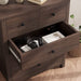 Dark Brown 5-Drawer Heavy-Duty Dresser