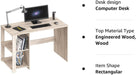 Maple Desk with Shelves for Home Office