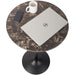 Round Bar and Pub Table with Faux Marble Top