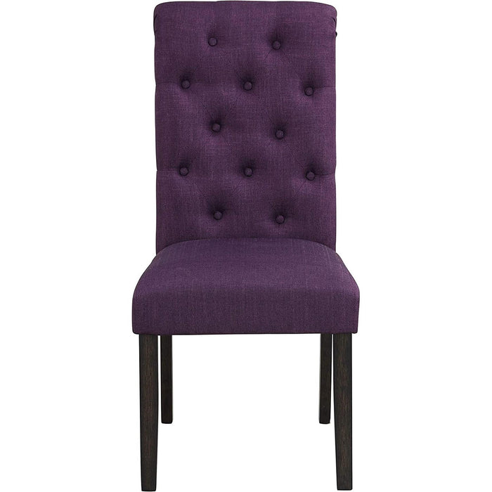 Leviton Purple Tufted Chairs