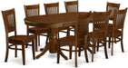 9-Piece Dining Room Set with Leaf, Table and Chairs for 8