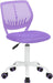 Purple Swivel Chair for Teen Home Office