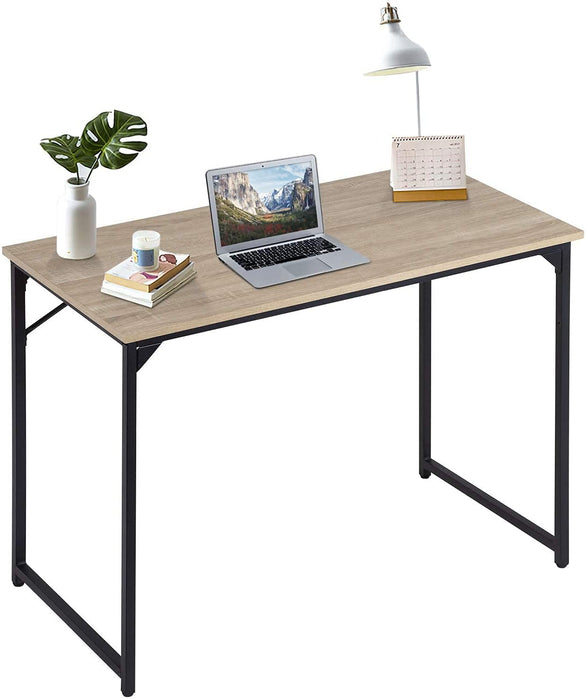 Modern Nature Computer Desk with Metal Frame