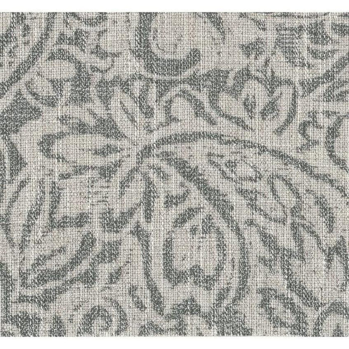 Gray Floral Storage Ottoman for Home Decor