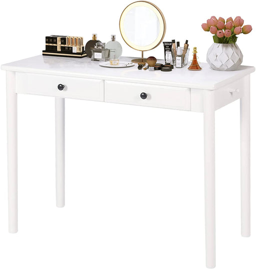 White Writing Desk Vanity Table