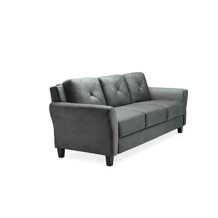 Liston 78.8" round Arm Tufted Sofa