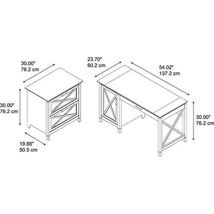 Key West Computer Desk with Storage