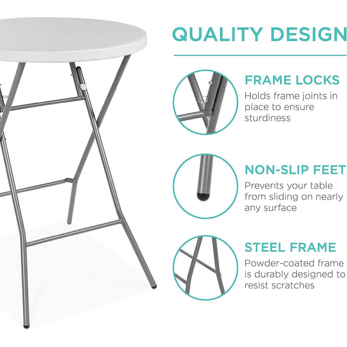 Bar Height Folding Table for Indoor/Outdoor Use