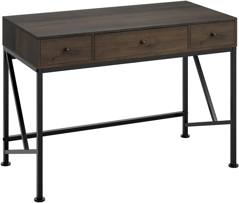 42″ Wood Writing Desk with 3 Drawers