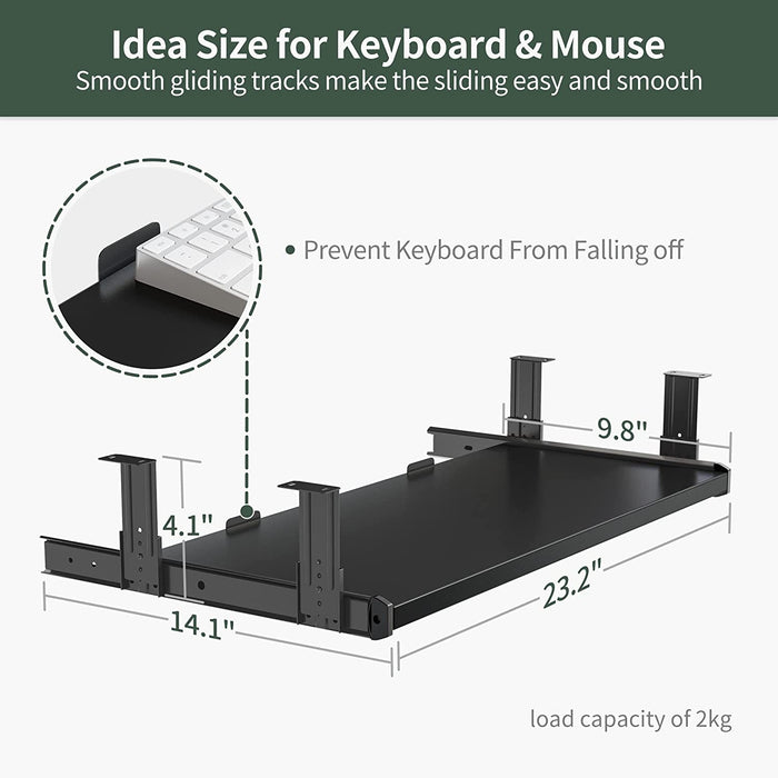 Adjustable Electric Standing Desk with Keyboard Tray