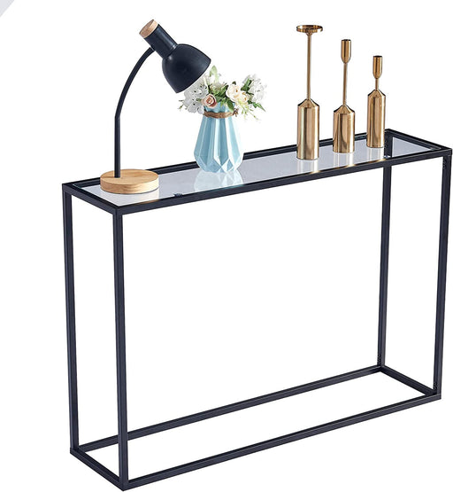 Modern Glass Console Table for Living Room