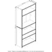 JAYA Black 5-Tier Bookcase for Home