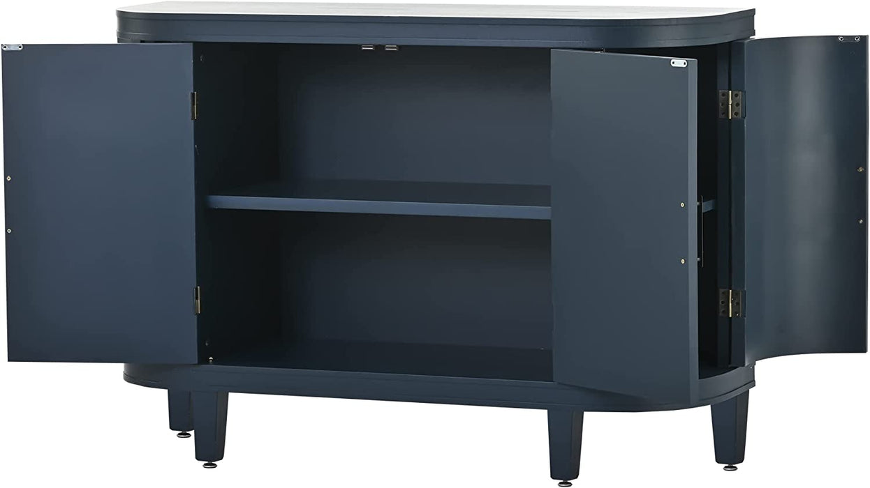 Blue Wood Buffet Sideboard