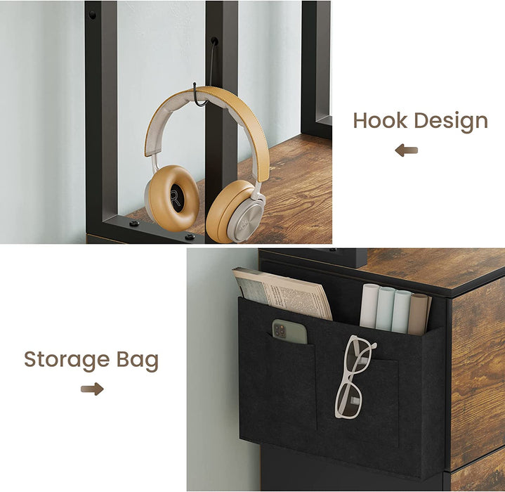 Lockable File Cabinet with Adjustable Storage Shelf