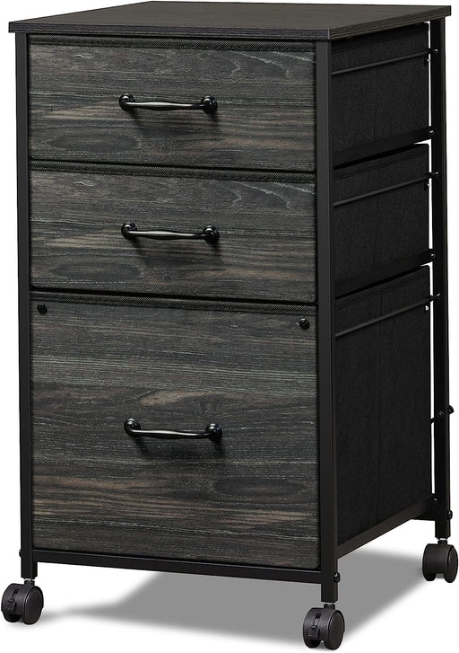 Rolling File Cabinet with 3 Drawers for Home Office