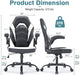 Ergonomic Gaming Chair with Flip-Up Armrests