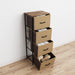 4-Drawer Fabric Storage Tower in Coffee