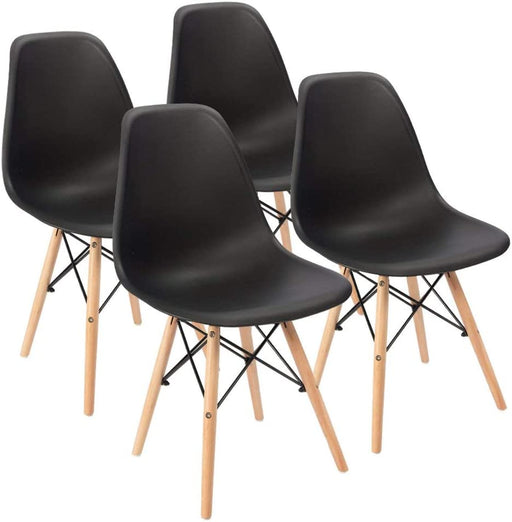 Black Mid-Century DSW Chairs