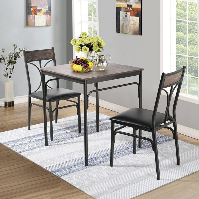 Small rustic discount dining table set