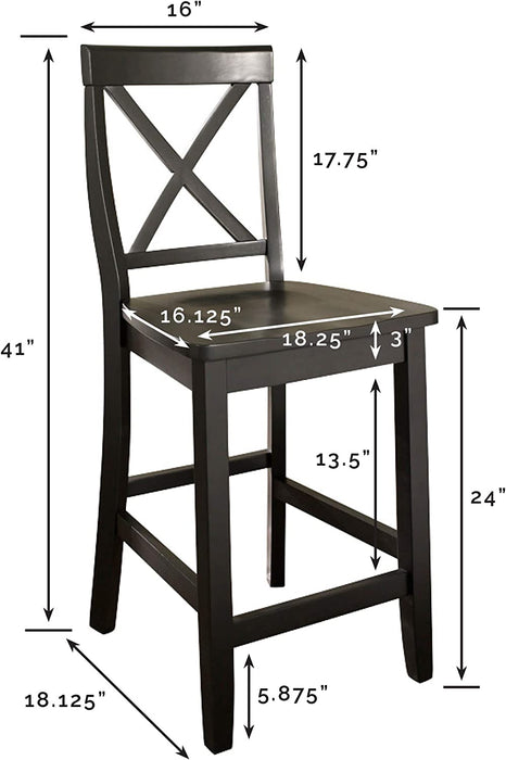 Crosley Furniture X-Back Bar Stool Set