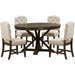 5 Piece Extendable Dining Table Set