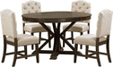 5 Piece Extendable Dining Table Set