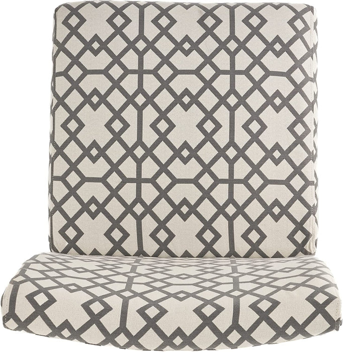 Grey Geometric Accent Chair by Christopher Knight Home