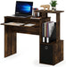 Amber Pine/Black Econ Writing Desk