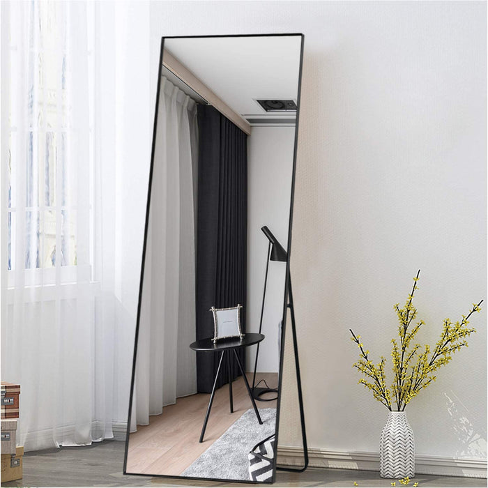 Boho Black Full Length Wall Mirror