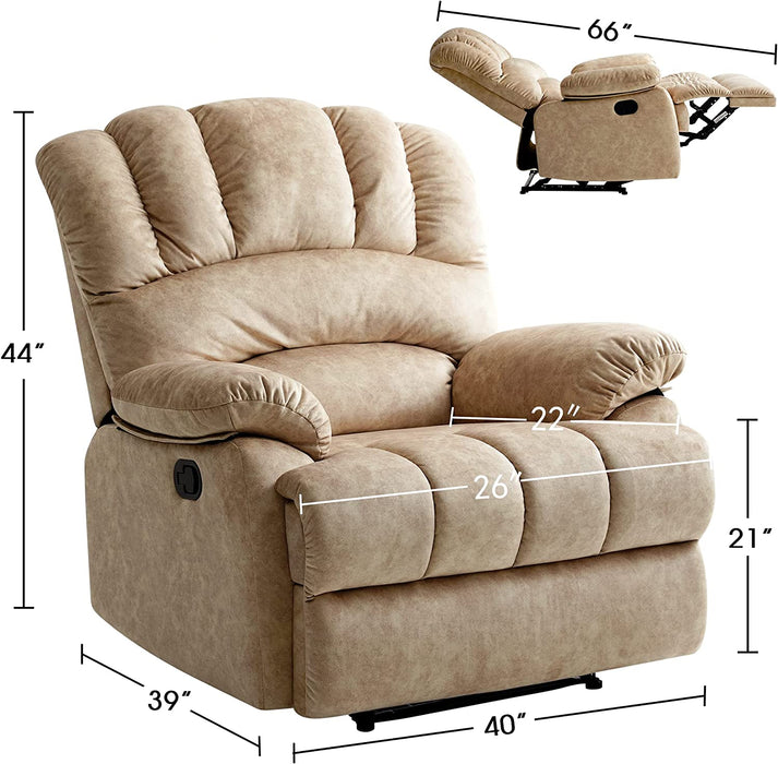 Oversized Lazy Boy Recliner, Beige