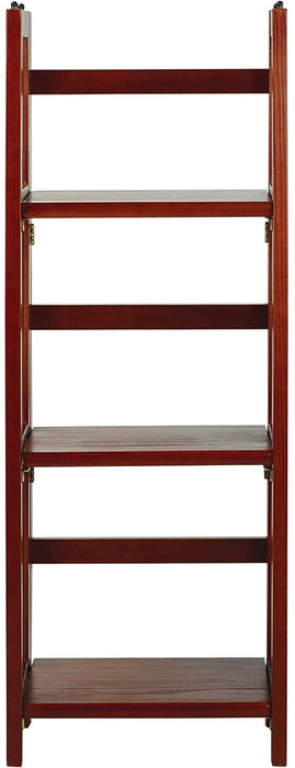 Mahogany Folding Bookcase, 3 Shelves (New)