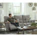 Sadler 89" Upholstered Reclining Sofa with Drop down Table
