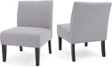 2 Light Grey Rubber Accent Chairs by Christopher Knight Home