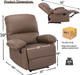 Massage Recliner Chair with Heat, Brown