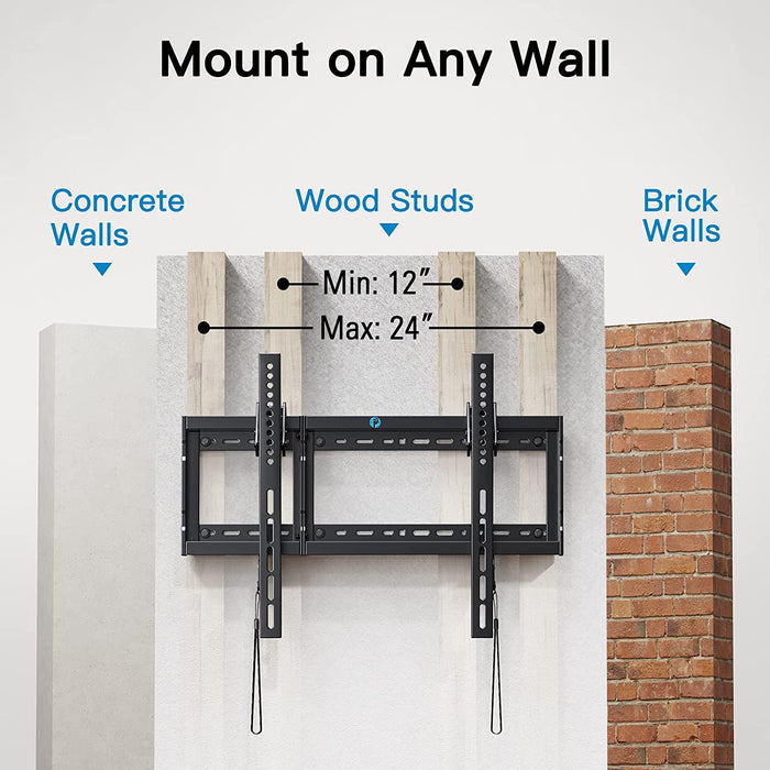 Tilting Mount TV Wall Mount Bracket for Flat and Curved LCD/LEDs - Fit