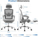 Ergonomic High-Back Mesh Office Chair with Adjustability