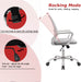 Ergonomic Grey Mesh Desk Chair with Wheels