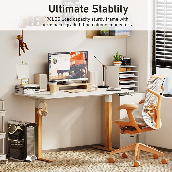 Height Adjustable Electric Standing Desk with Memory Preset