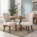 Beige Velvet Dining Room Chairs