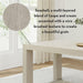 Seashell Wirebrush Wood Rectangular Dining Table