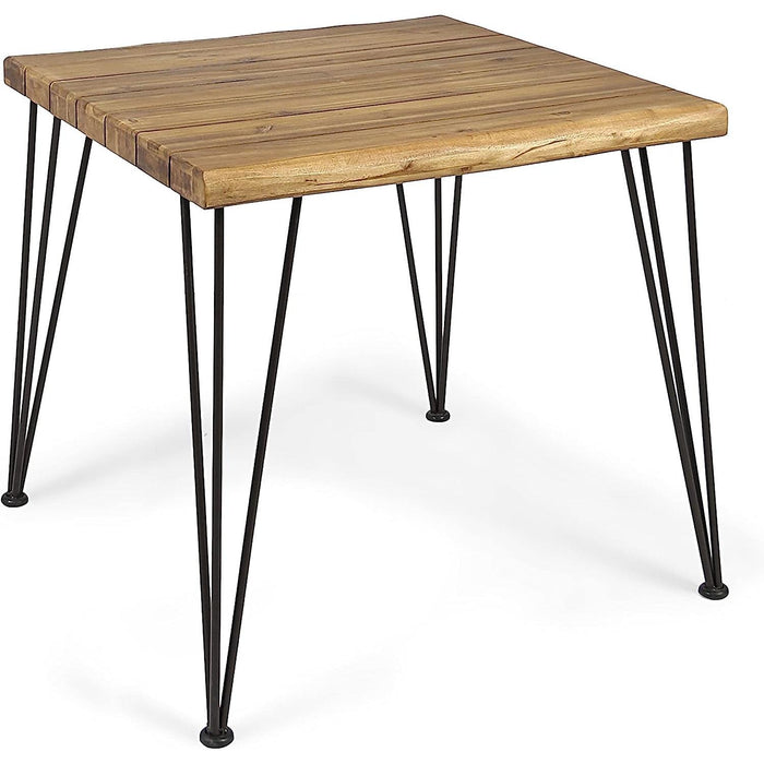Industrial Acacia Wood Dining Table