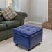 Luxury Leather Storage Ottoman Foot Rest Cube