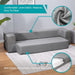 Convertible Memory Foam Sofa Bed for Home