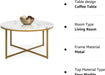 Round Coffee Table, Modern Boho Home Décor