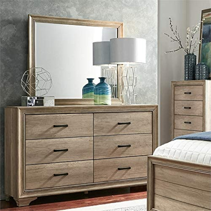 Sun Valley Light Brown Dresser & Mirror