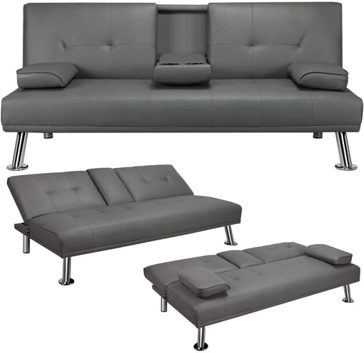 Adjustable Convertible Sofa Bed with Reversible Loveseat